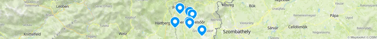 Map view for Pharmacies emergency services nearby Oberwart (Oberwart, Burgenland)